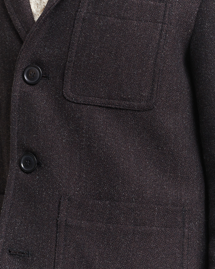 Mies | Takit | Gloverall | Wool Worker Shirt Jacket Mulberry
