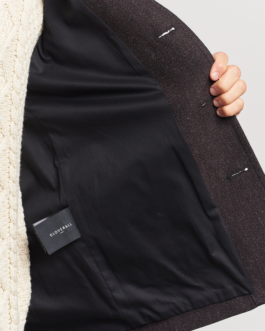 Mies | Takit | Gloverall | Wool Worker Shirt Jacket Mulberry