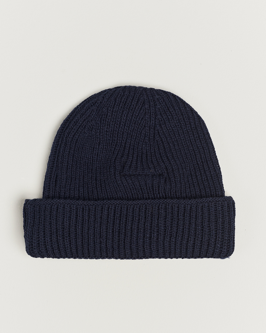 Mies | Gloverall Fisherman Lambswool Beanie Navy | Gloverall | Fisherman Lambswool Beanie Navy