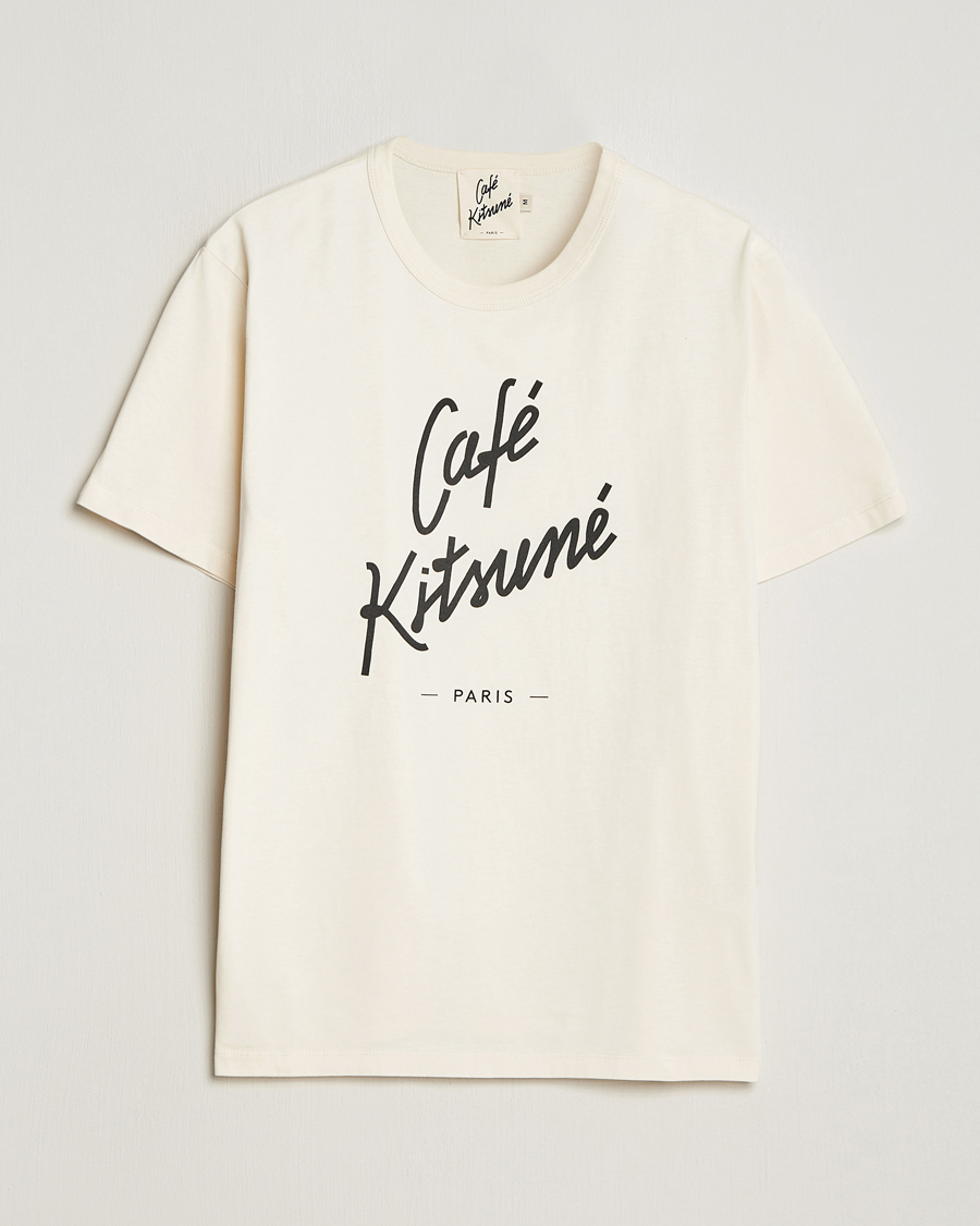 Mies | T-paidat | Café Kitsuné | Crew T-Shirt Latte