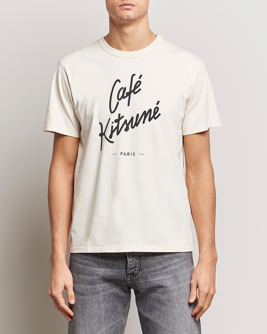 Mies | T-paidat | Café Kitsuné | Crew T-Shirt Latte