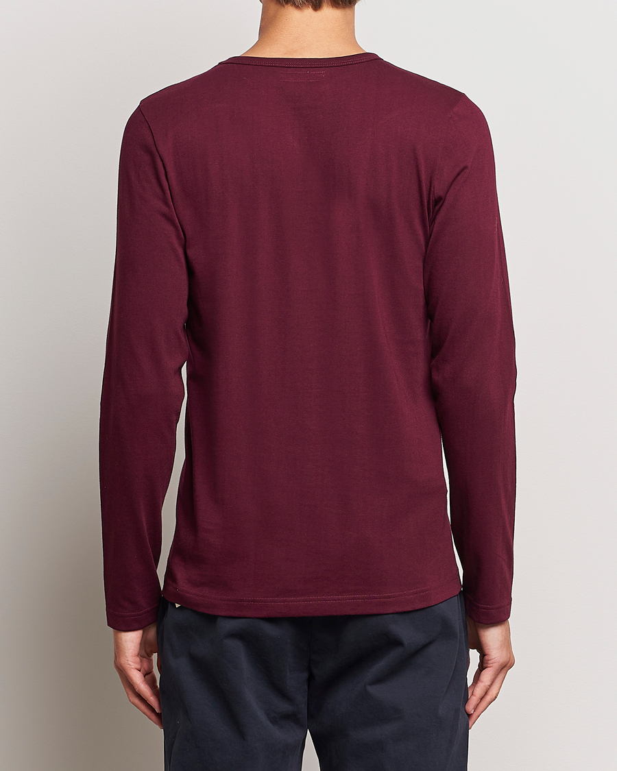 Mies | T-paidat | Merz b. Schwanen | 1950s Classic Loopwheeled Longsleeve T-Shirt Ruby Red