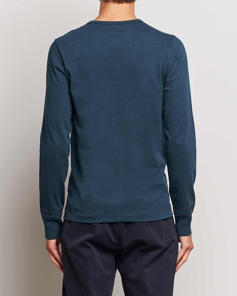 Mies | Puserot | Merz b. Schwanen | Classic Organic Cotton Henley Mineral Blue