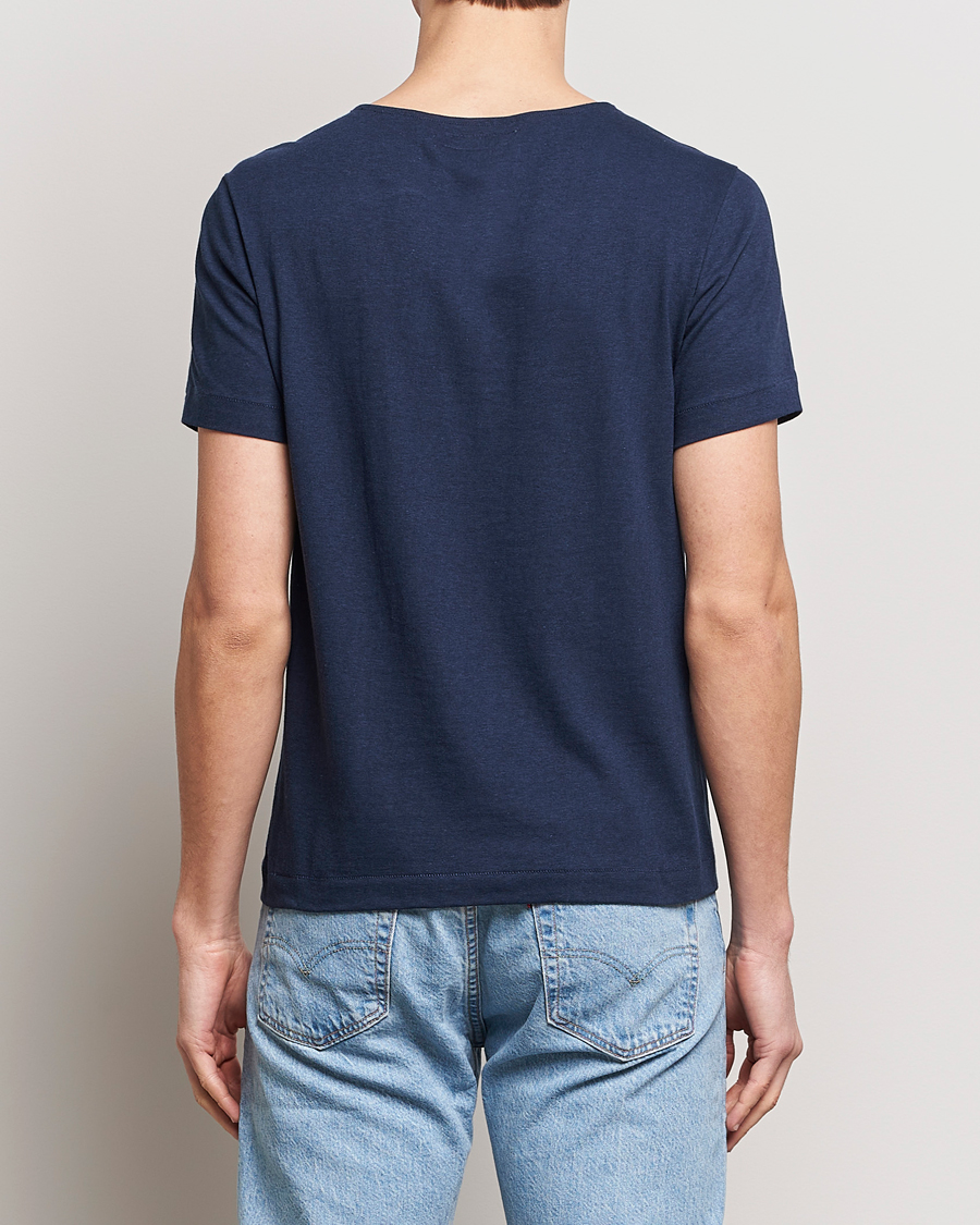 Mies | T-paidat | Merz b. Schwanen | 1920s Loopwheeled T-shirt Ink Blue