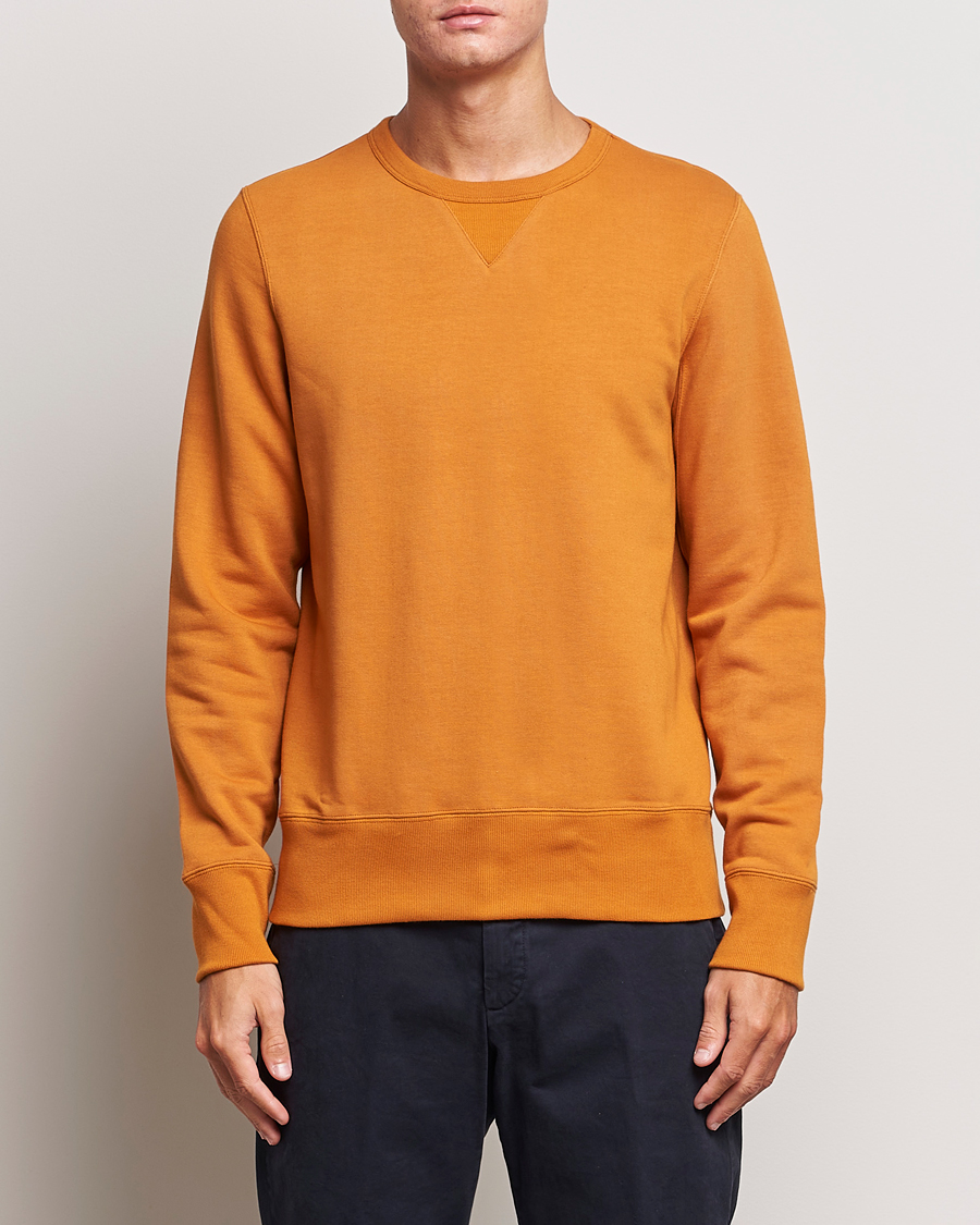 Mies | Puserot | Merz b. Schwanen | Organic Cotton Crew Neck Sweatshirt Desert Sun