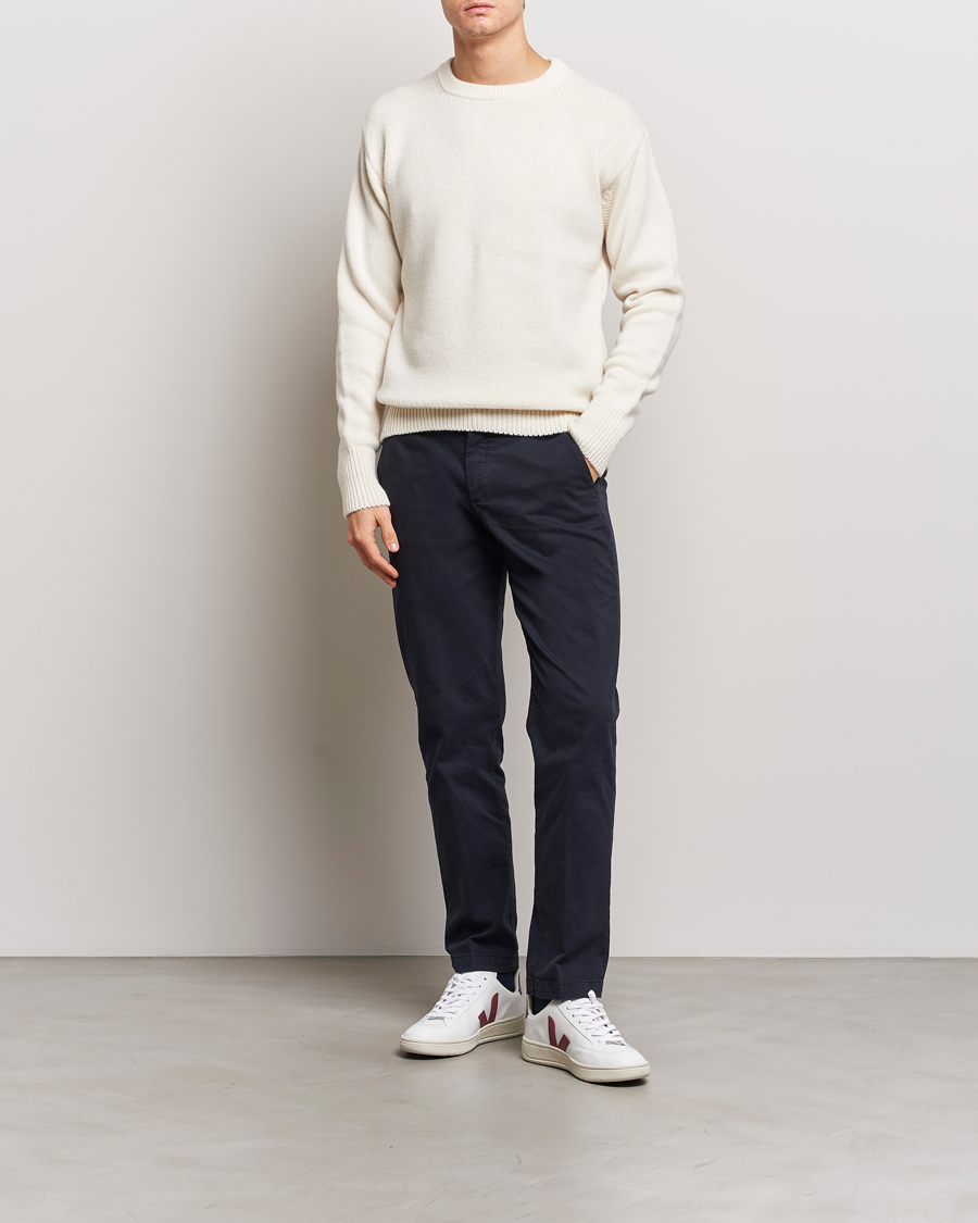 Mies | Puserot | Merz b. Schwanen | Merino/Cashmere Pullover Nature