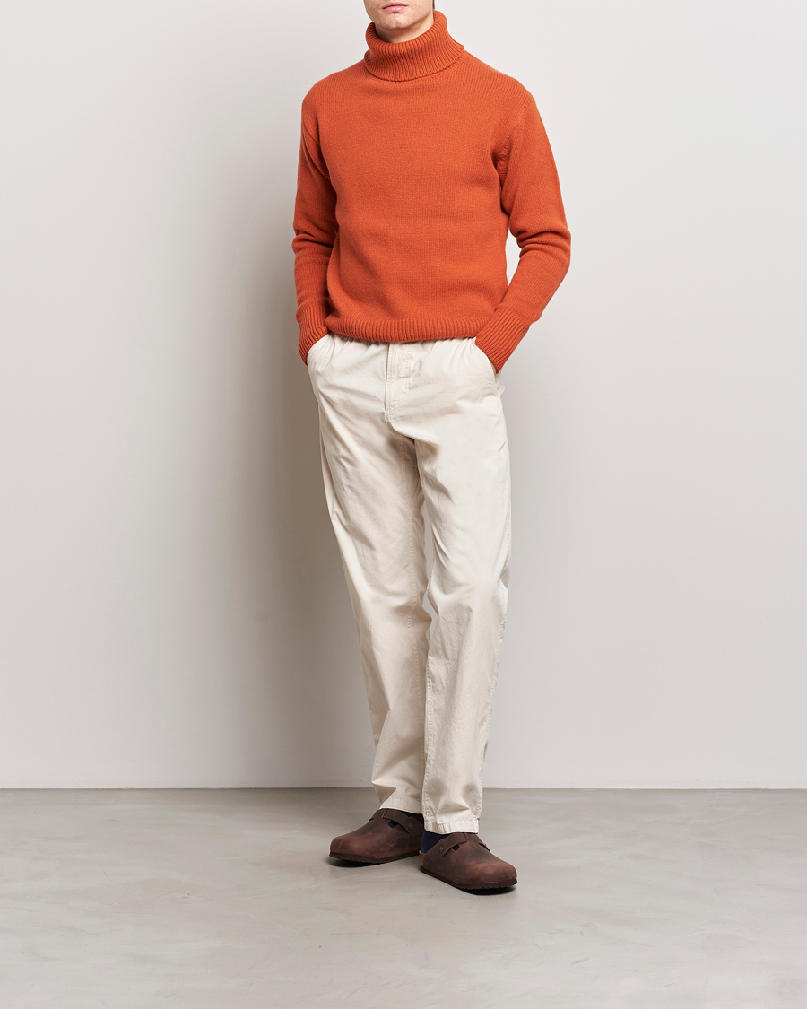 Mies | Puserot | Merz b. Schwanen | Cashmere/Merino Rollneck Rust