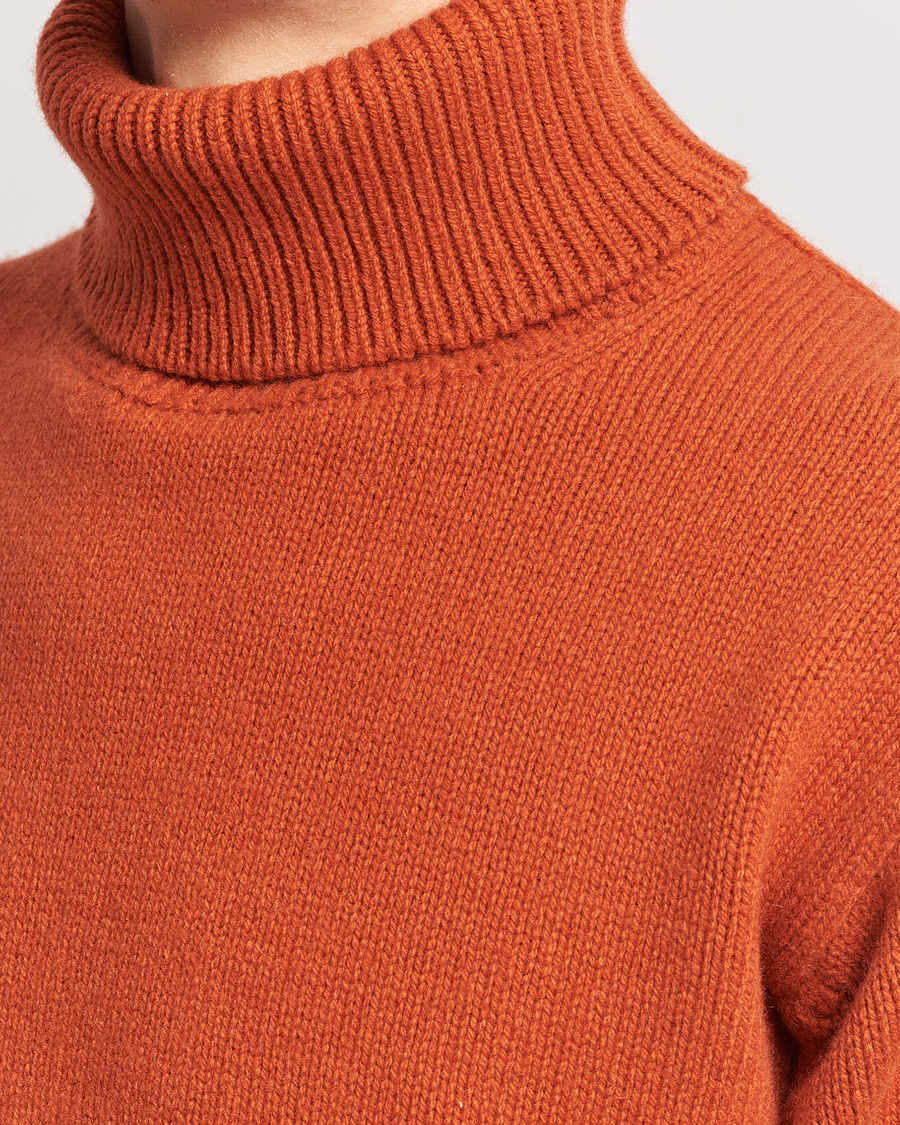 Mies | Puserot | Merz b. Schwanen | Cashmere/Merino Rollneck Rust