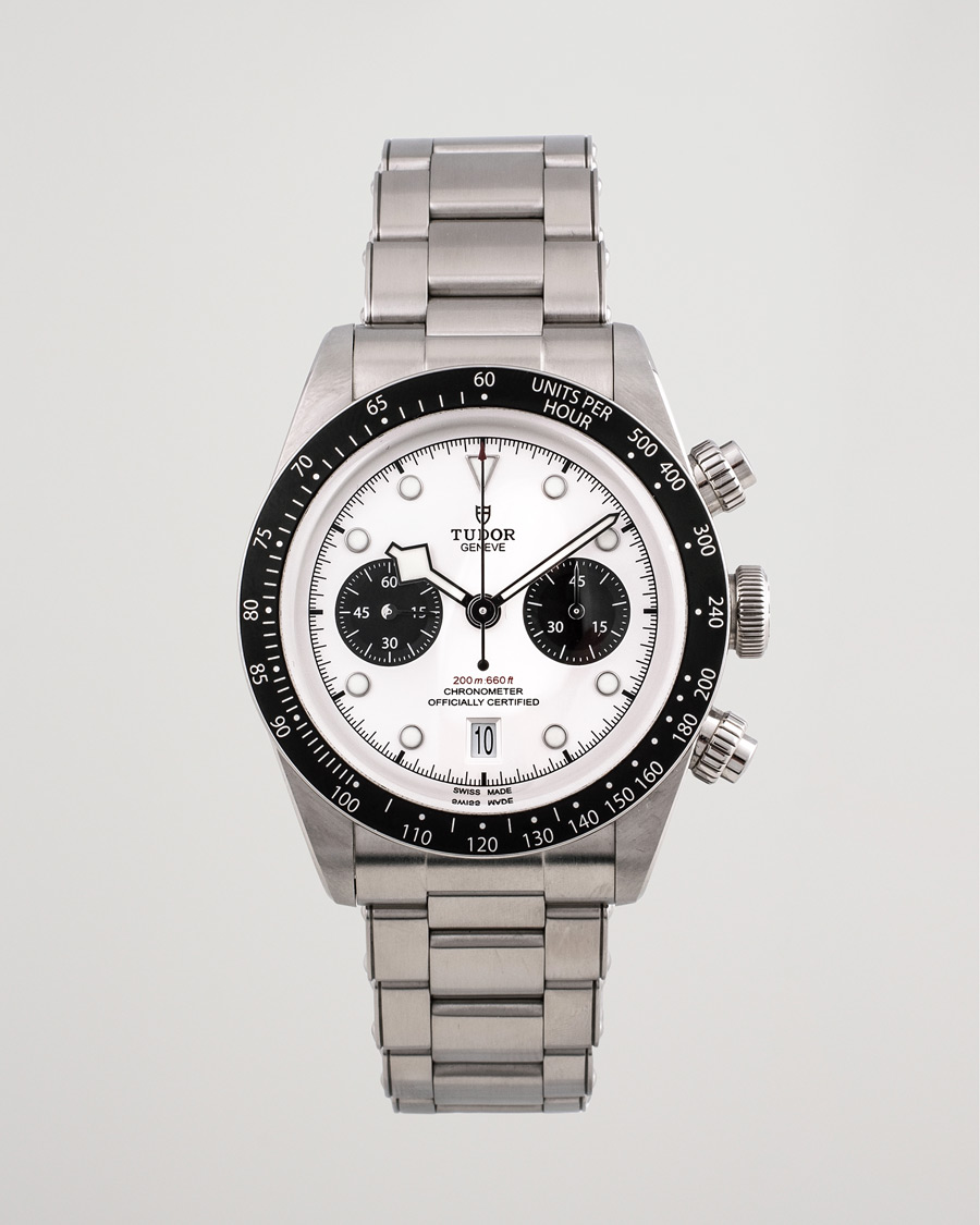 Mies | Tudor Pre-Owned Black Bay Chrono M79360N-0002 Steel Panda Steel White | Tudor Pre-Owned | Black Bay Chrono M79360N-0002 Steel Panda Steel White