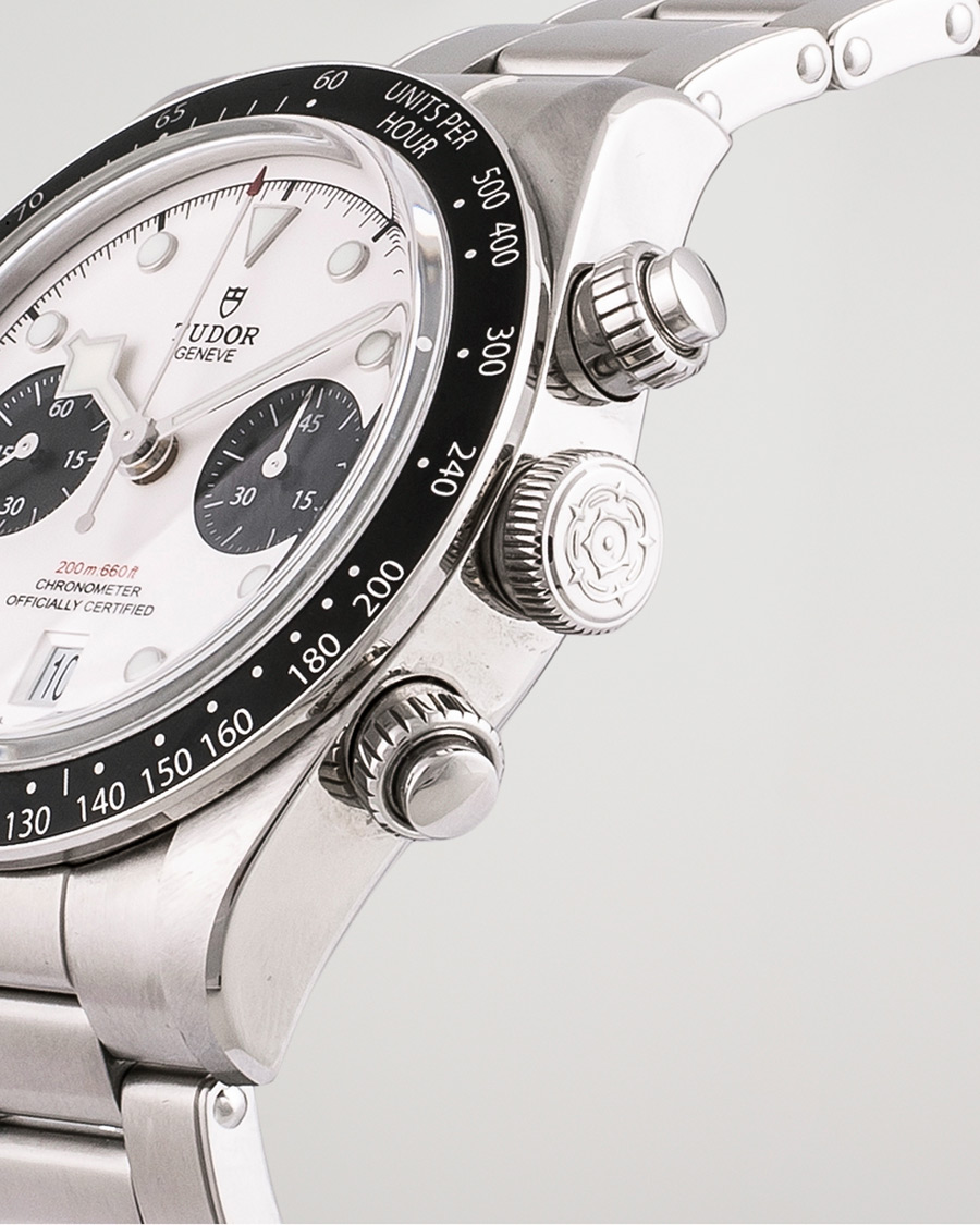 Mies | Tudor Pre-Owned Black Bay Chrono M79360N-0002 Steel Panda Steel White | Tudor Pre-Owned | Black Bay Chrono M79360N-0002 Steel Panda Steel White