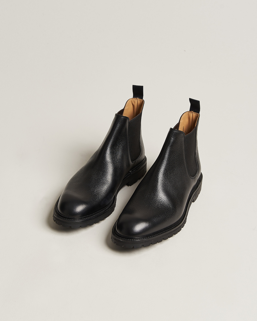 Mies | Nilkkurit | Crockett & Jones | Chelsea 11 Black Calf Grained