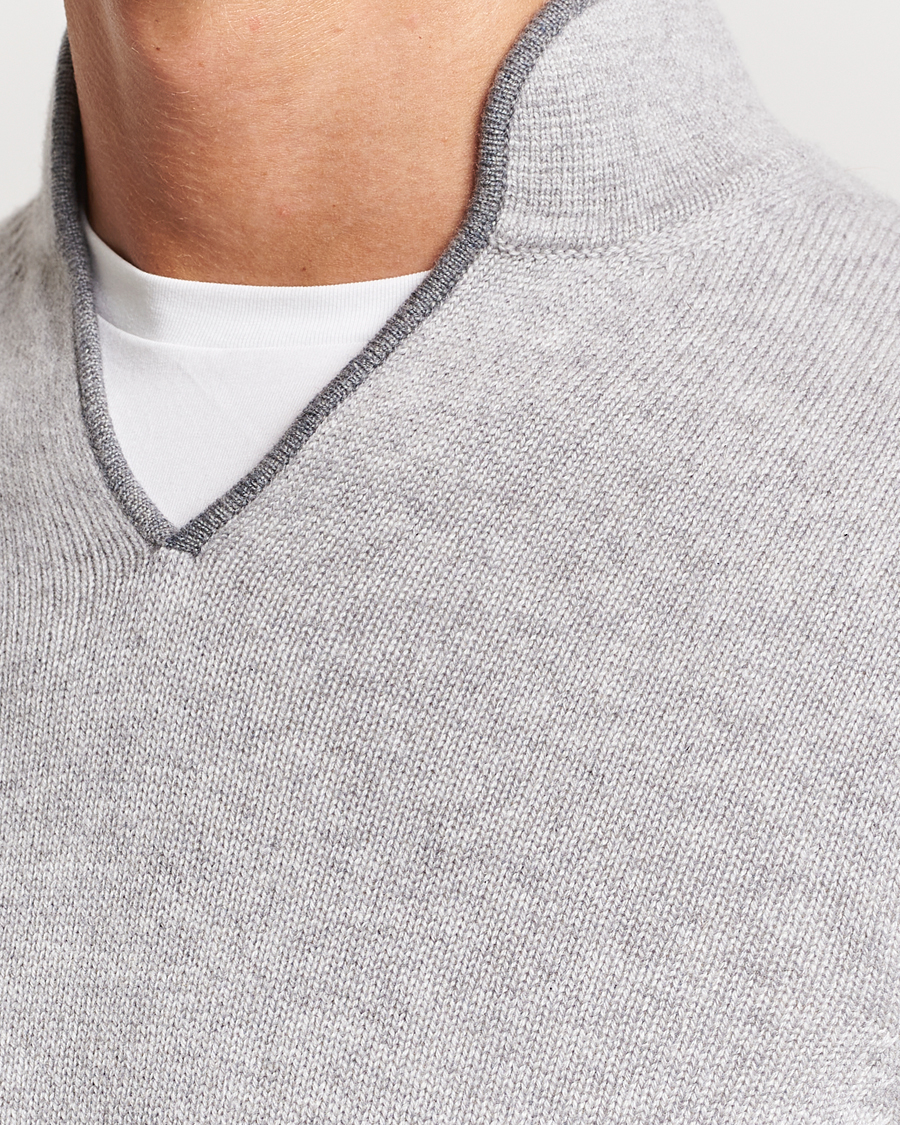 Mies | Puserot | SEASE | Ellen Cashmere Pullover Pearl Grey