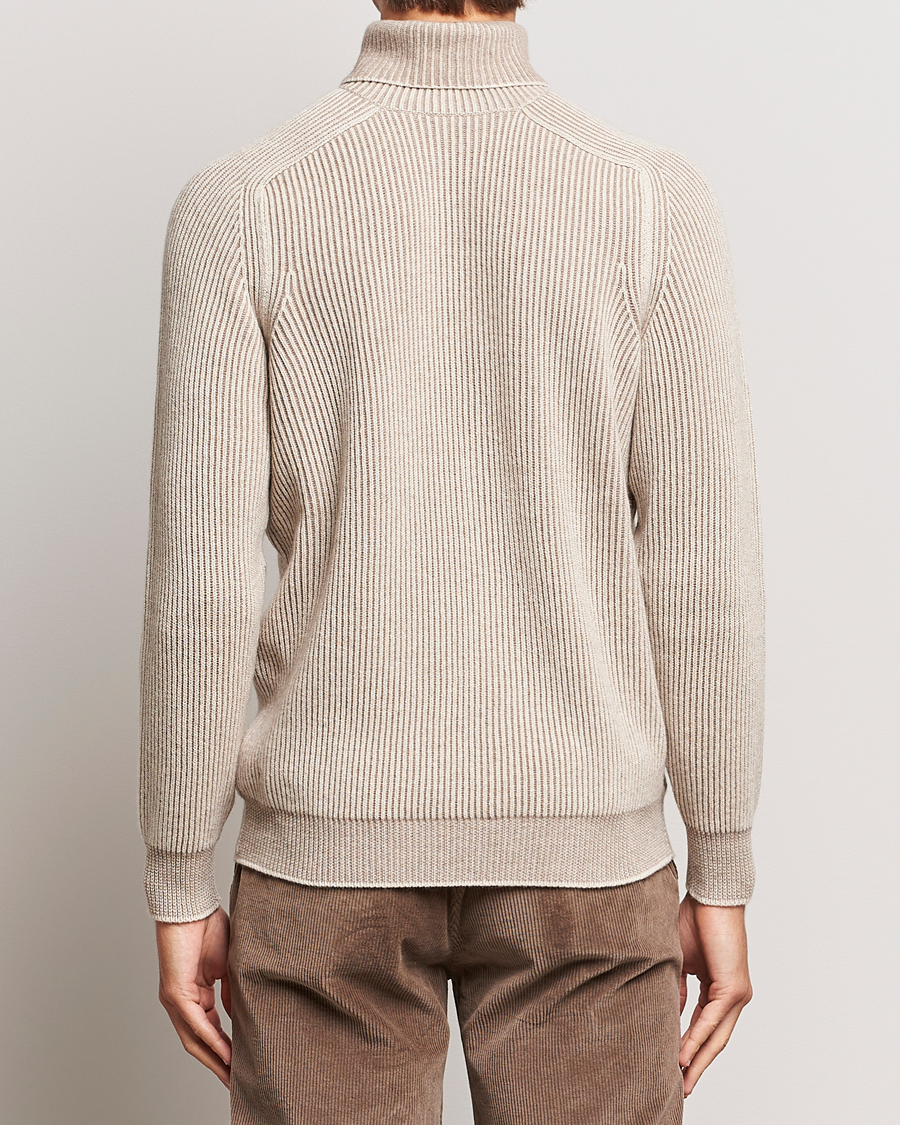 Mies | Puserot | SEASE | Dinghy Rib Cashmere Rollneck Oyster