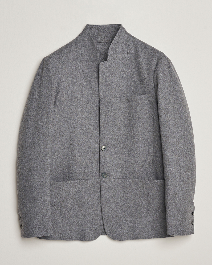 Mies | Pikkutakit | SEASE | Ellen Wool/Cashmere Blazer Light Grey
