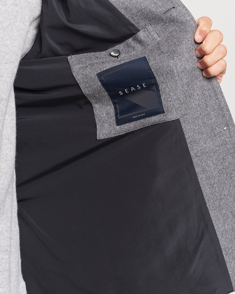 Mies | Pikkutakit | SEASE | Ellen Wool/Cashmere Blazer Light Grey