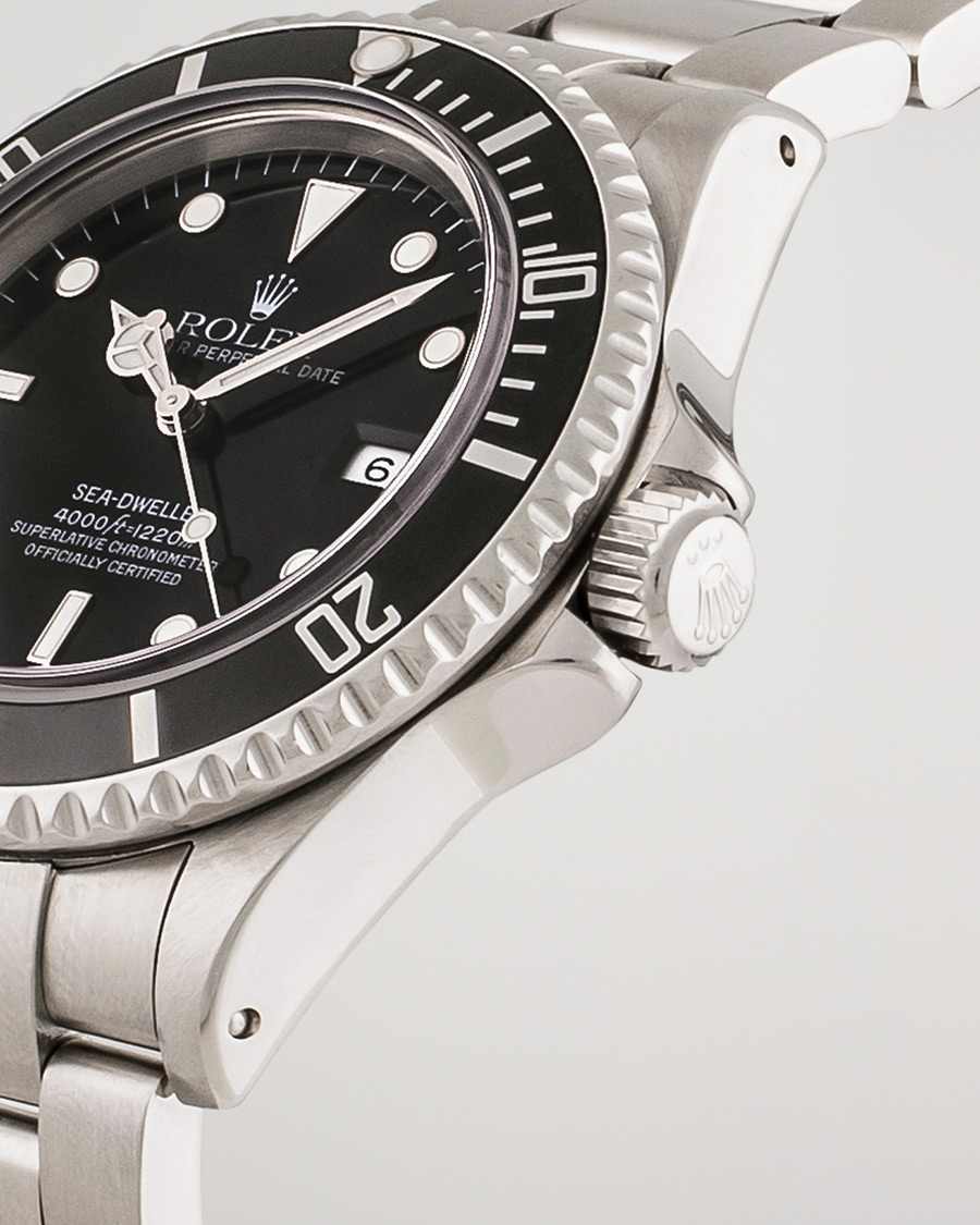 Mies | Rolex Pre-Owned Sea Dweller 16600 Oyster Perpetual Steel Black Steel Black | Rolex Pre-Owned | Sea Dweller 16600 Oyster Perpetual Steel Black Steel Black