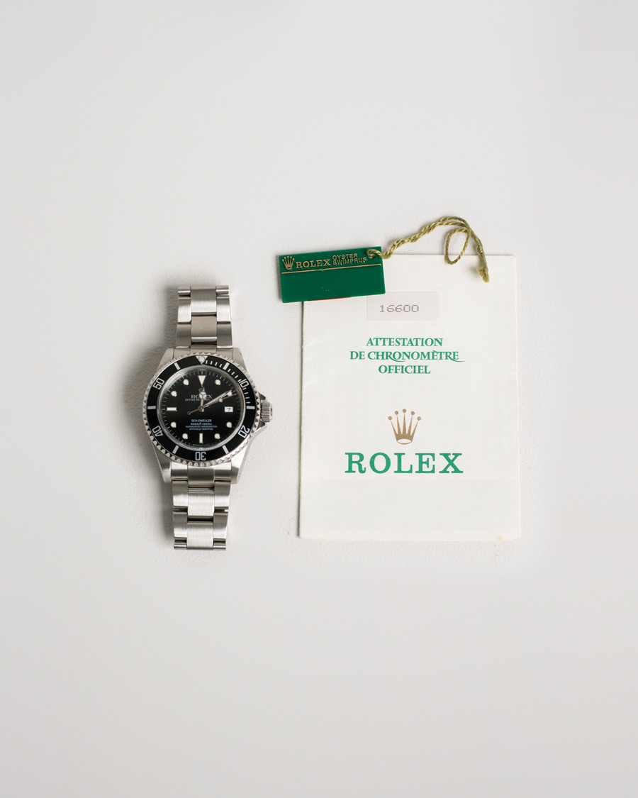Mies | Rolex Pre-Owned Sea Dweller 16600 Oyster Perpetual Steel Black Steel Black | Rolex Pre-Owned | Sea Dweller 16600 Oyster Perpetual Steel Black Steel Black
