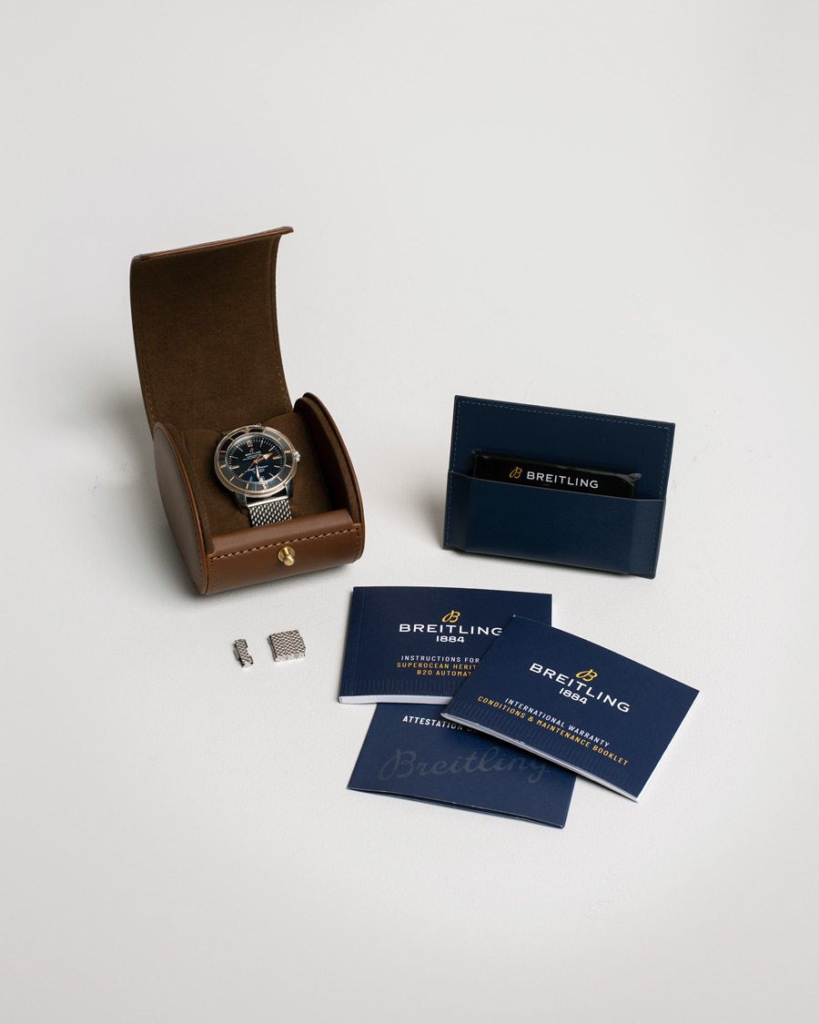 Mies | Breitling Pre-Owned Superocean Heritage 42 UB2010 Steel Black | Breitling Pre-Owned | Superocean Heritage 42 UB2010 Steel Black