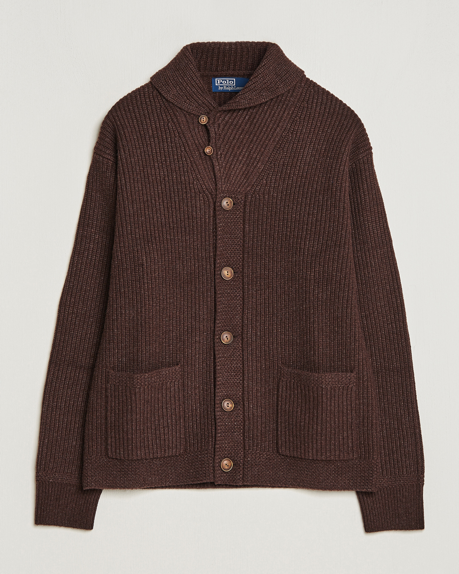 Mies | Puserot | Polo Ralph Lauren | Wool Knitted Sweater Bear Brown Heather