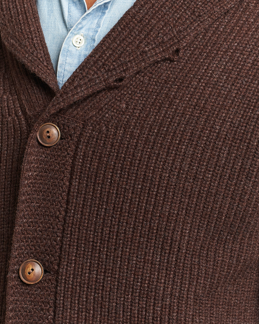 Mies | Puserot | Polo Ralph Lauren | Wool Knitted Sweater Bear Brown Heather
