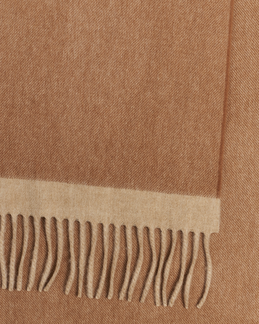 Mies | Begg & Co Solid Board Wool/Cashmere Scarf Warm Natural | Begg & Co | Solid Board Wool/Cashmere Scarf Warm Natural