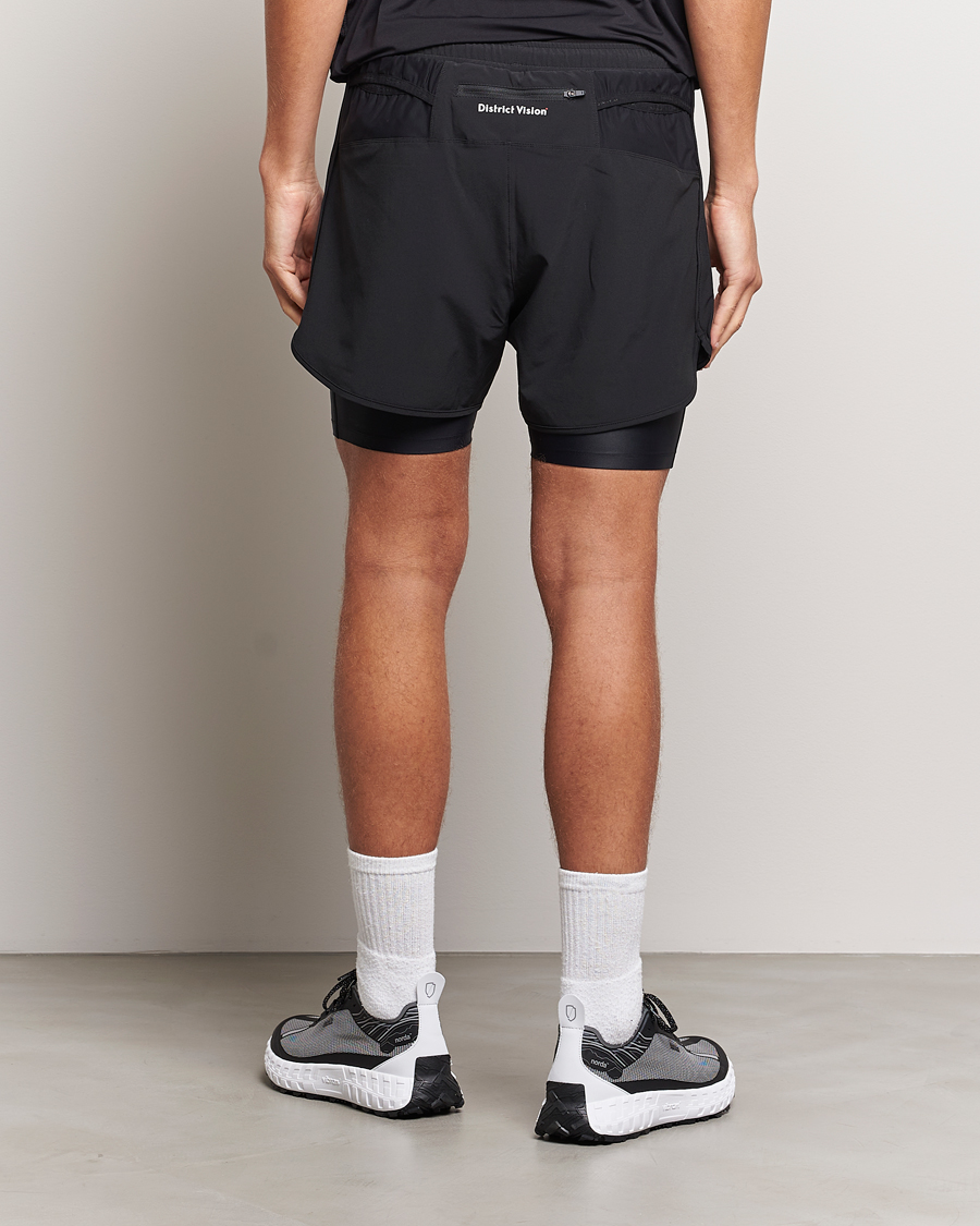 Mies | Shortsit | District Vision | Layered Pocketed Trail Shorts Black