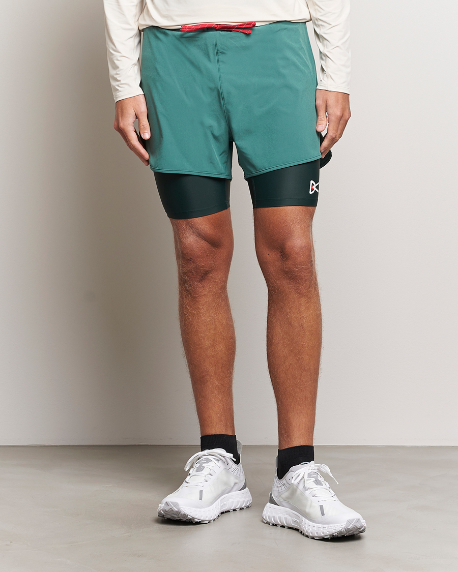 Mies | Shortsit | District Vision | Layered Pocketed Trail Shorts Pine