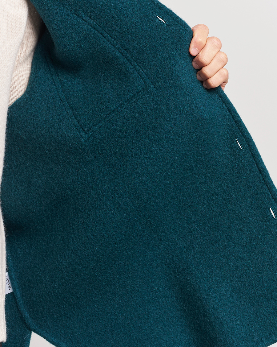 Mies | Kauluspaidat | Lanvin | Wool/Mohair Overshirt Dragon