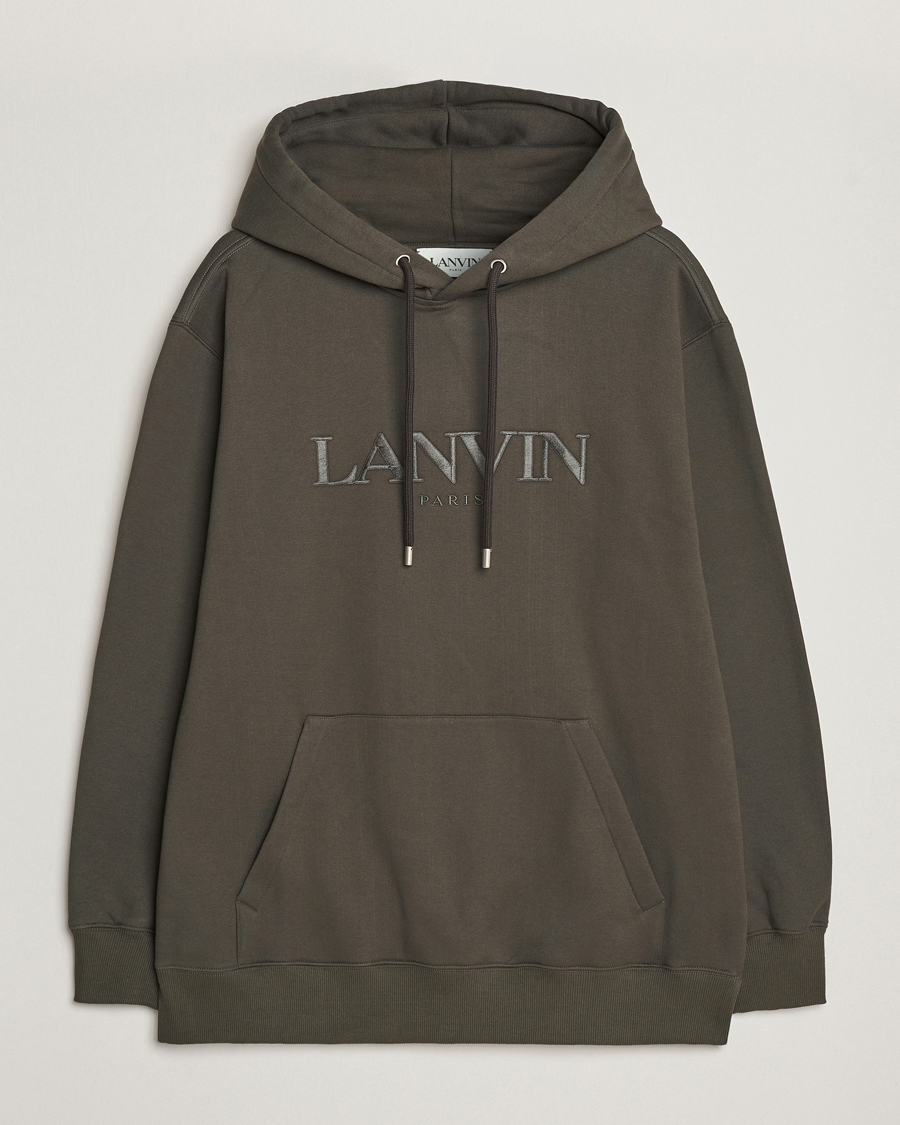 Mies | Puserot | Lanvin | Oversized Logo Hoodie Loden