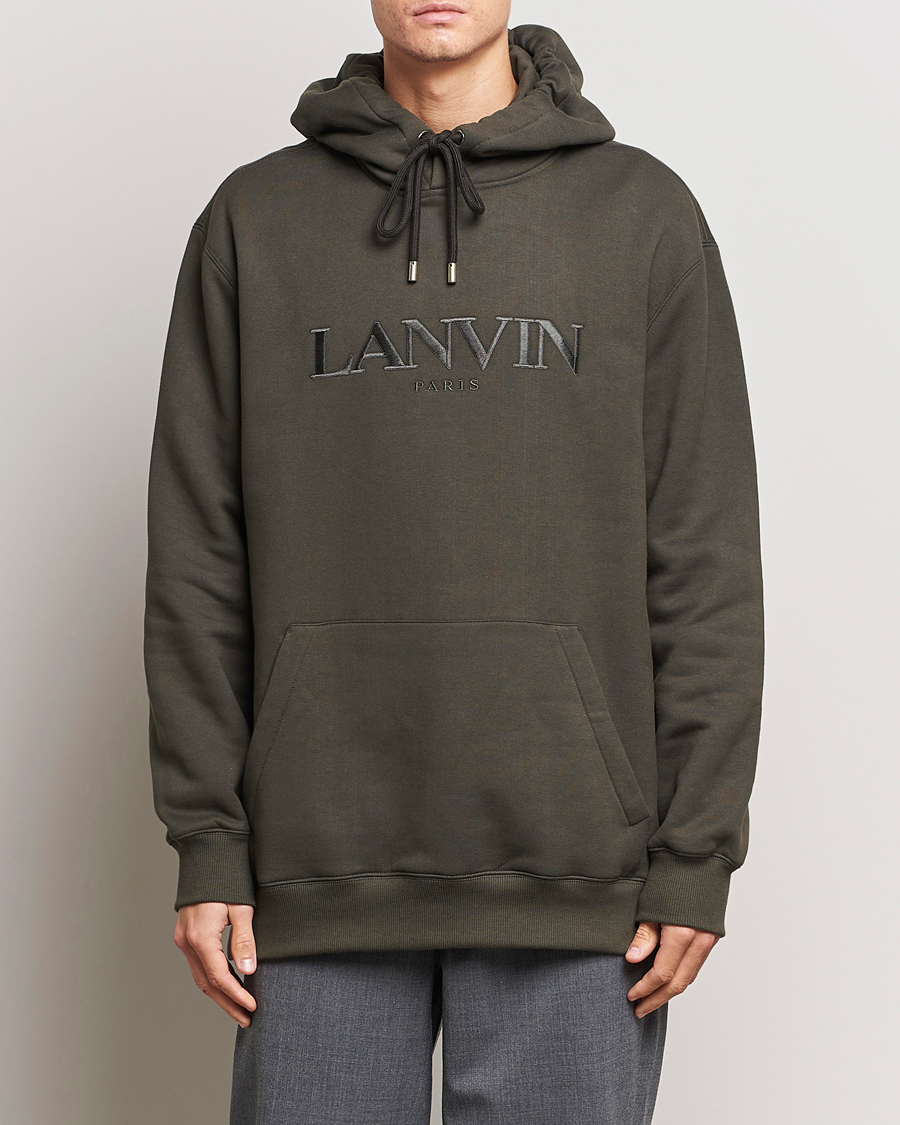 Mies | Puserot | Lanvin | Oversized Logo Hoodie Loden