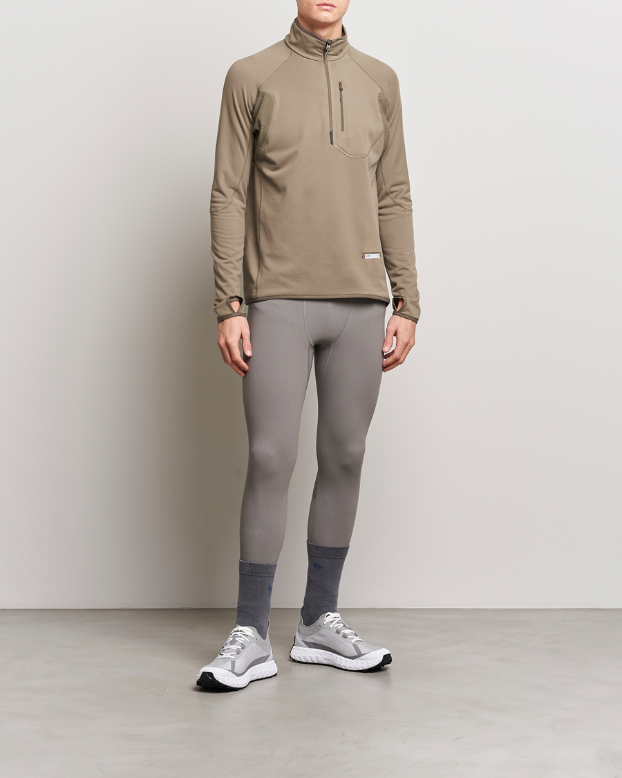 Mies | Puserot | Satisfy | GhostFleece Half Zip Smoky Quartz