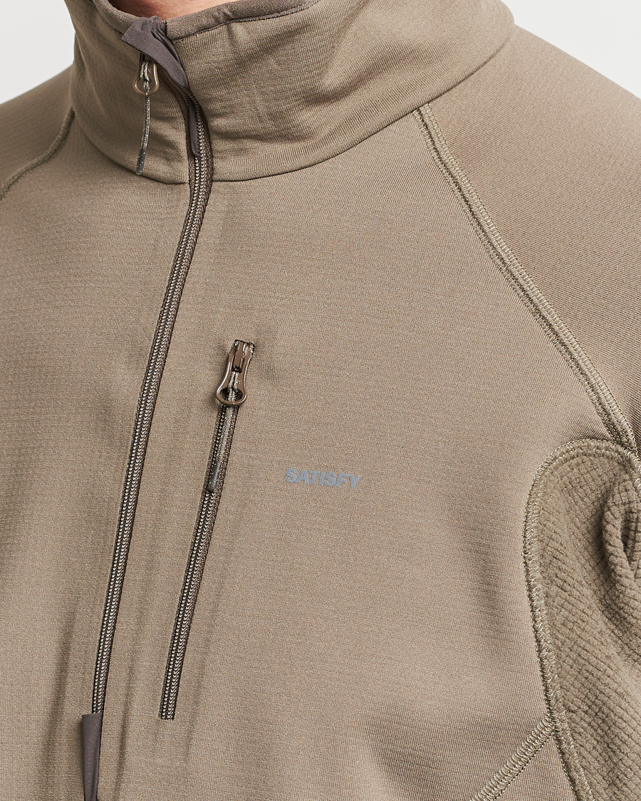 Mies | Puserot | Satisfy | GhostFleece Half Zip Smoky Quartz