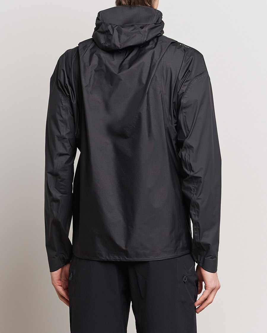Mies | Takit | Satisfy | Pertex 3L Fly Rain Jacket Black