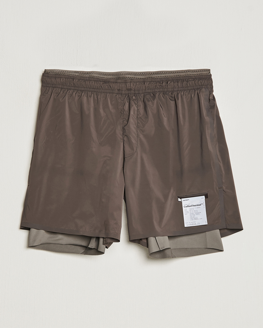 Mies | Running | Satisfy | CoffeeThermal 8 Inch Shorts Quicksand