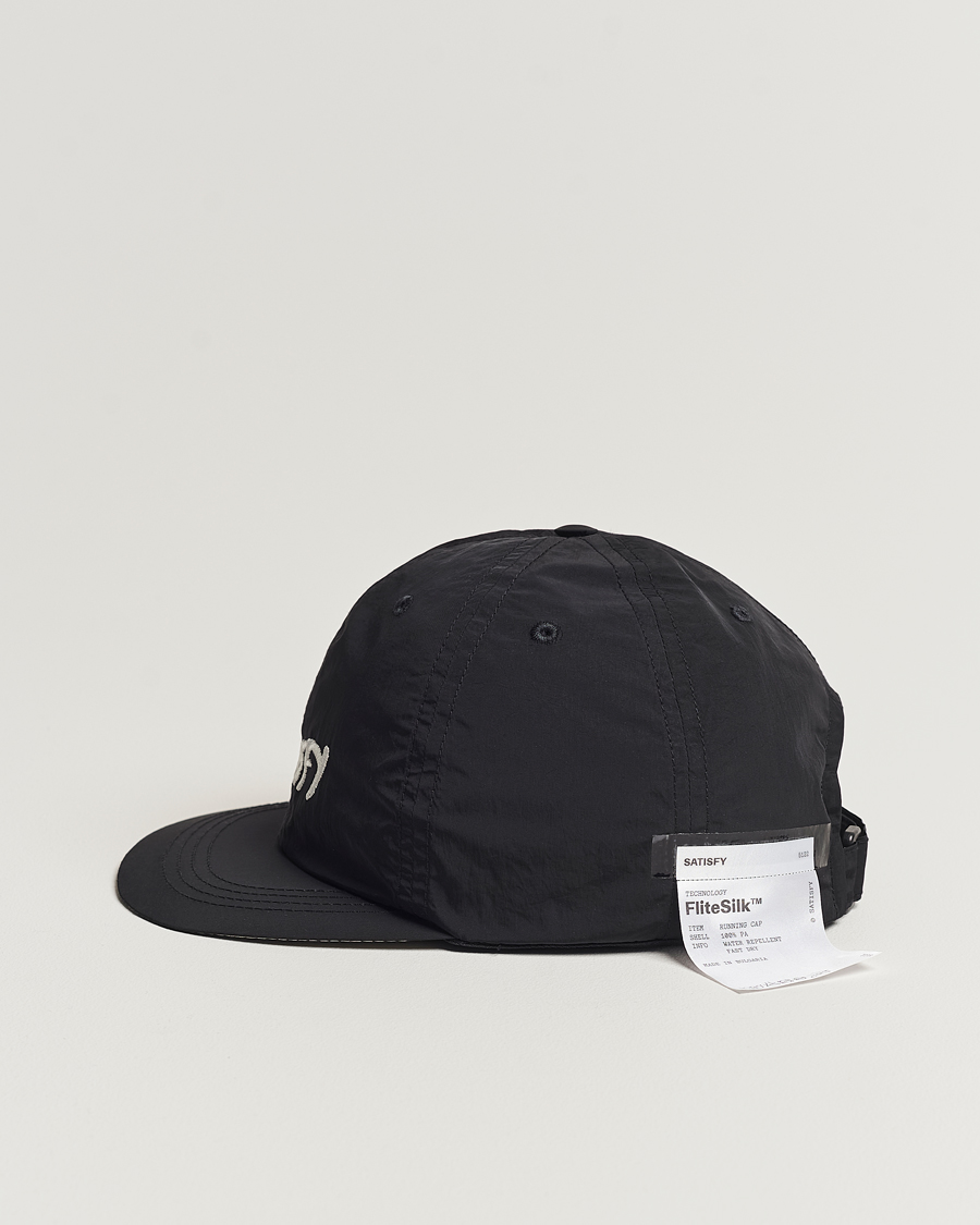 Mies | Satisfy FliteSilk Running Cap Black | Satisfy | FliteSilk Running Cap Black