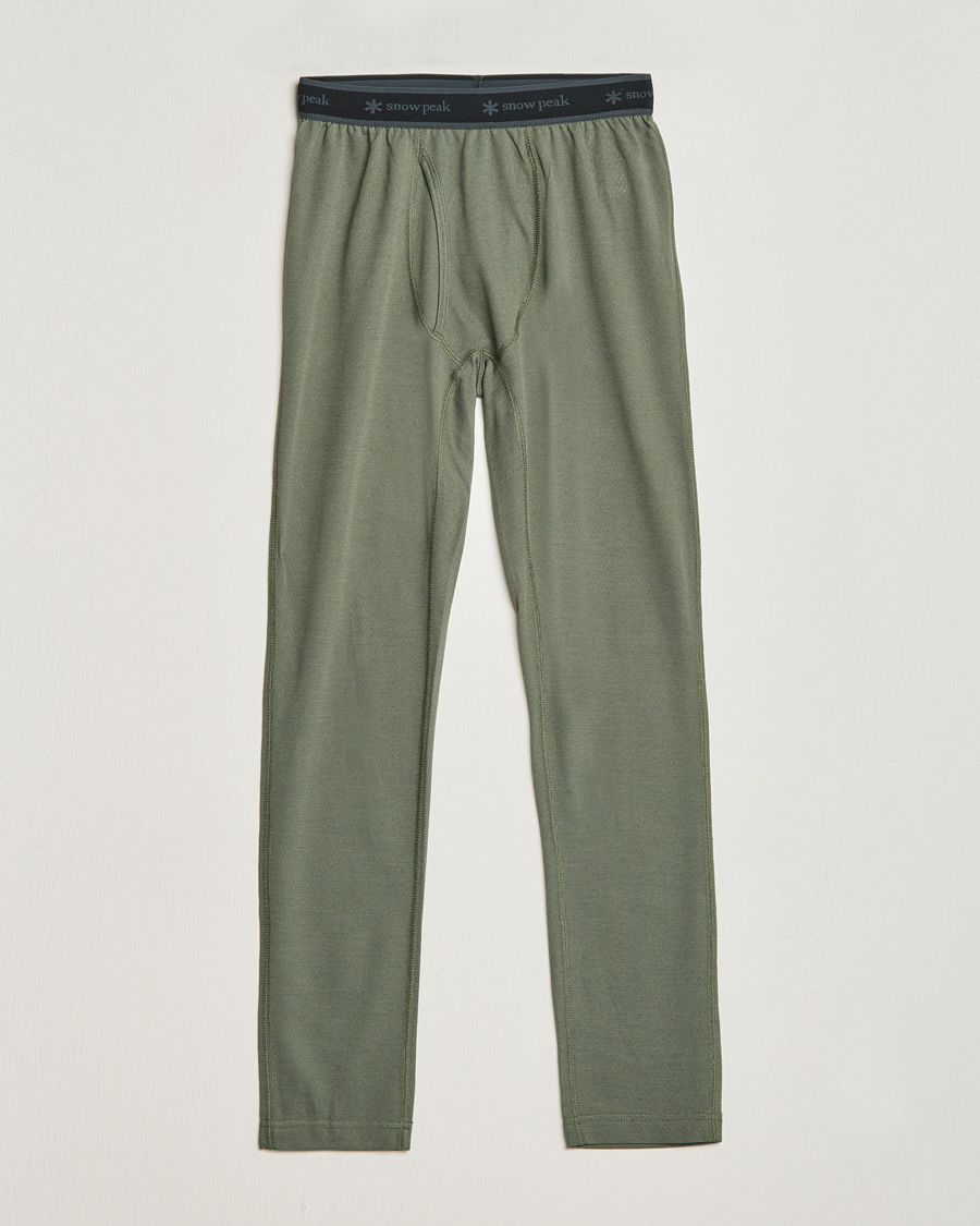 Mies | Housut | Snow Peak | Recycled Polyester/Wool Tights Olive