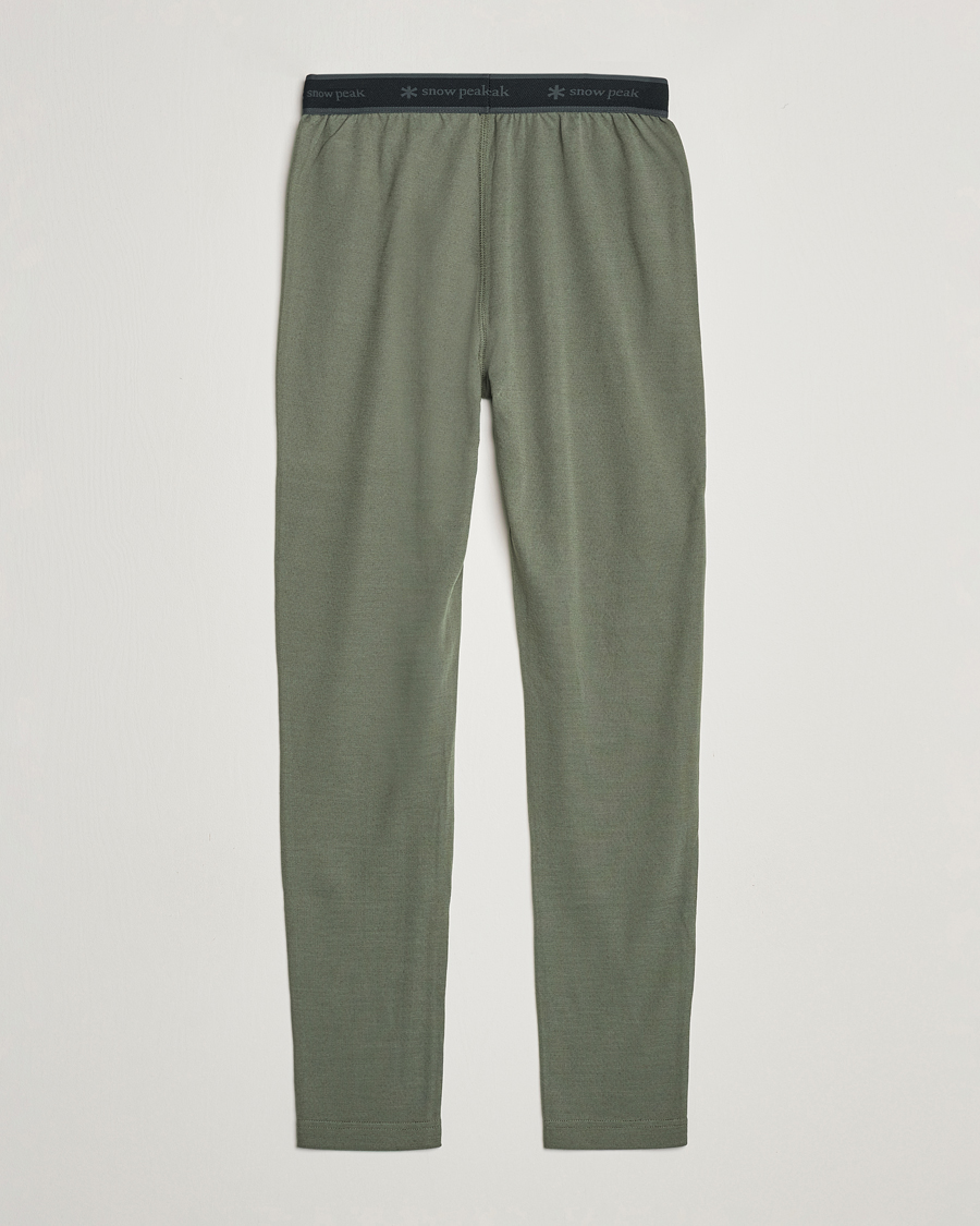 Mies | Housut | Snow Peak | Recycled Polyester/Wool Tights Olive