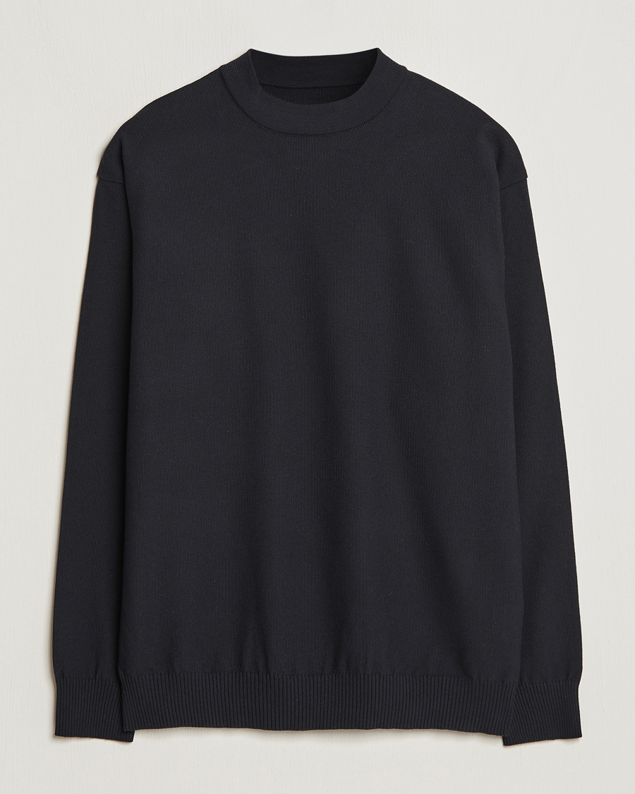 Mies | Puserot | Snow Peak | Cotton Blend Pullover Black