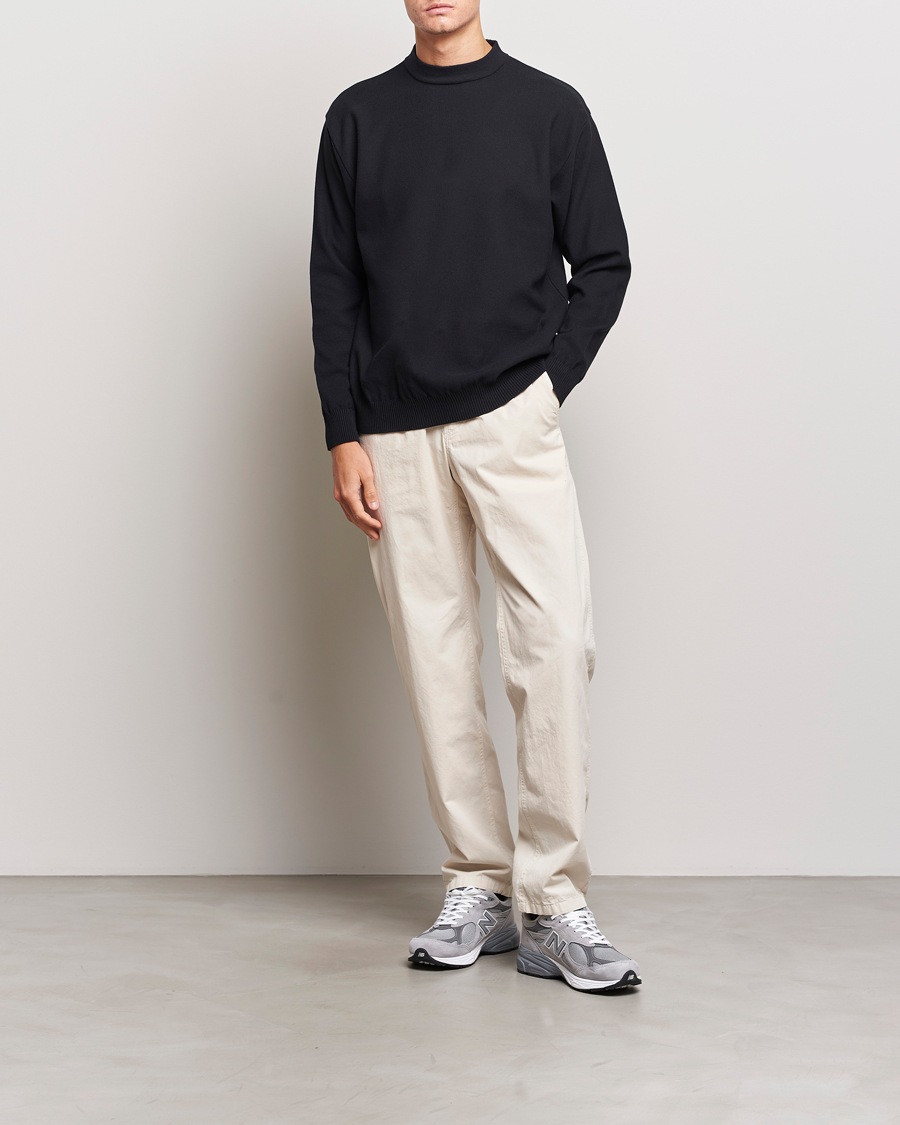 Mies | Puserot | Snow Peak | Cotton Blend Pullover Black