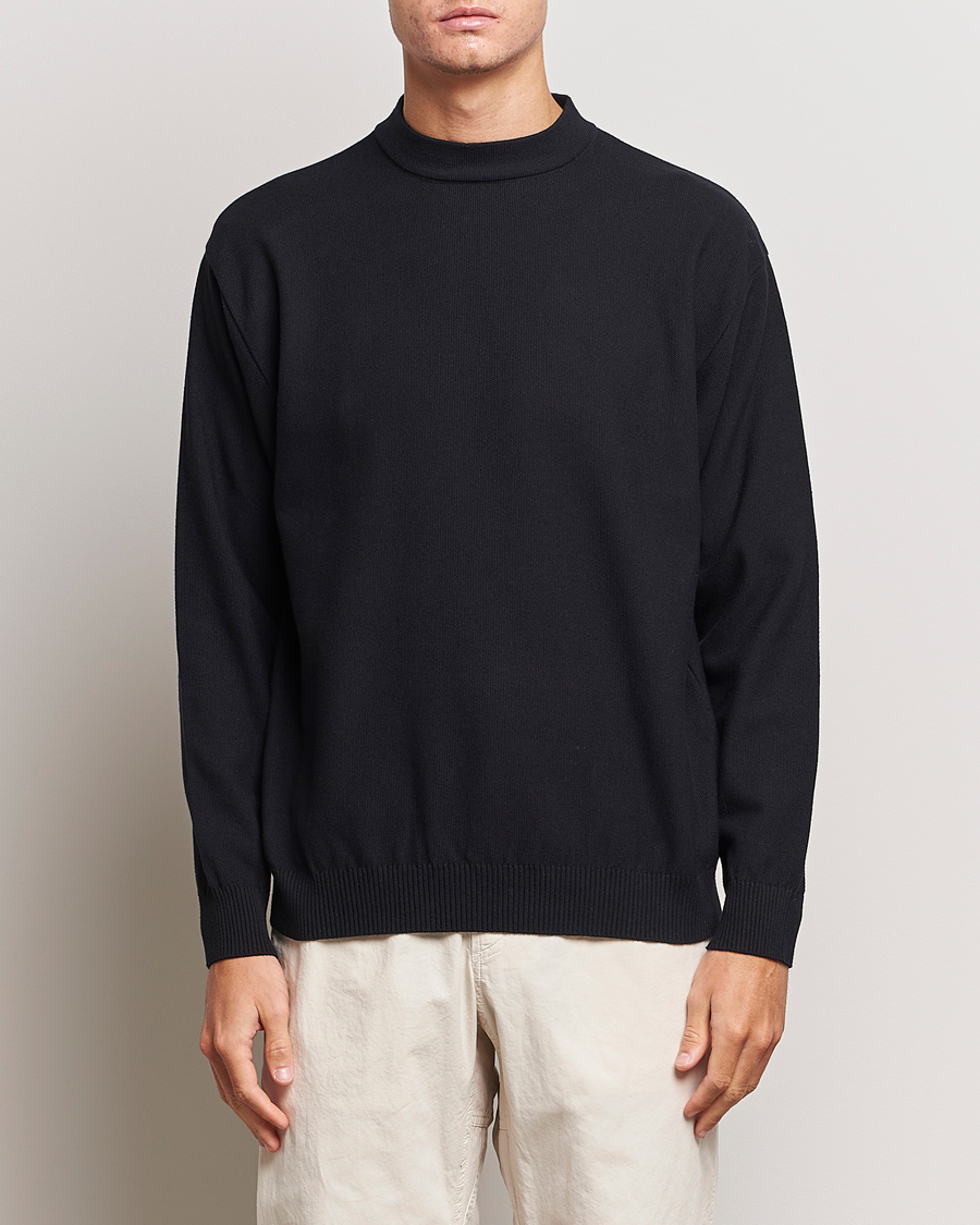 Mies | Puserot | Snow Peak | Cotton Blend Pullover Black