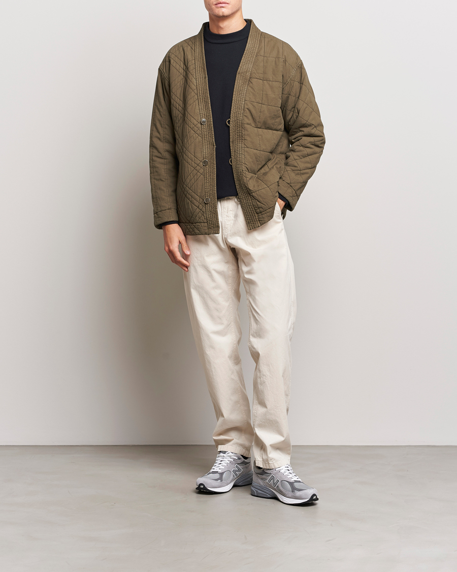 Mies | Takit | Snow Peak | Natural Dyed Quilted Jacket Olive