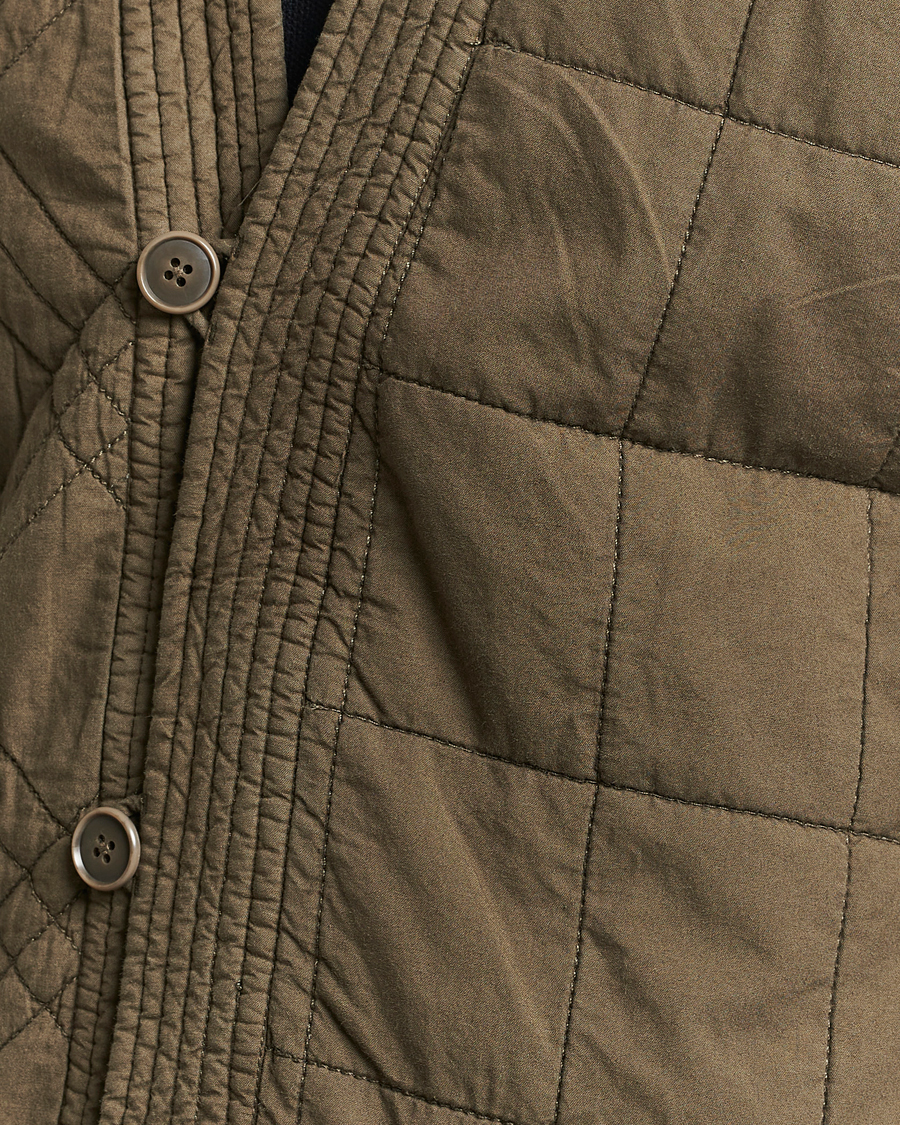 Mies | Takit | Snow Peak | Natural Dyed Quilted Jacket Olive