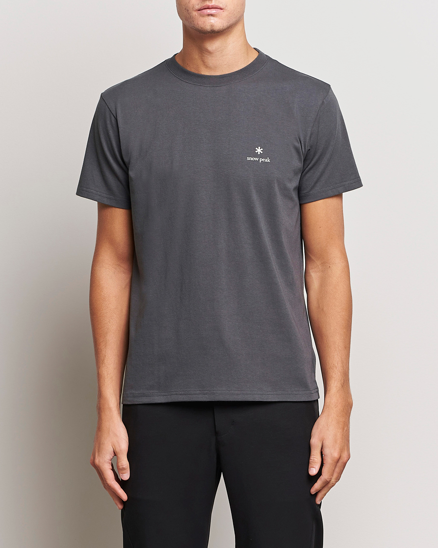 Mies |  | Snow Peak | Logo T-Shirt Charcoal