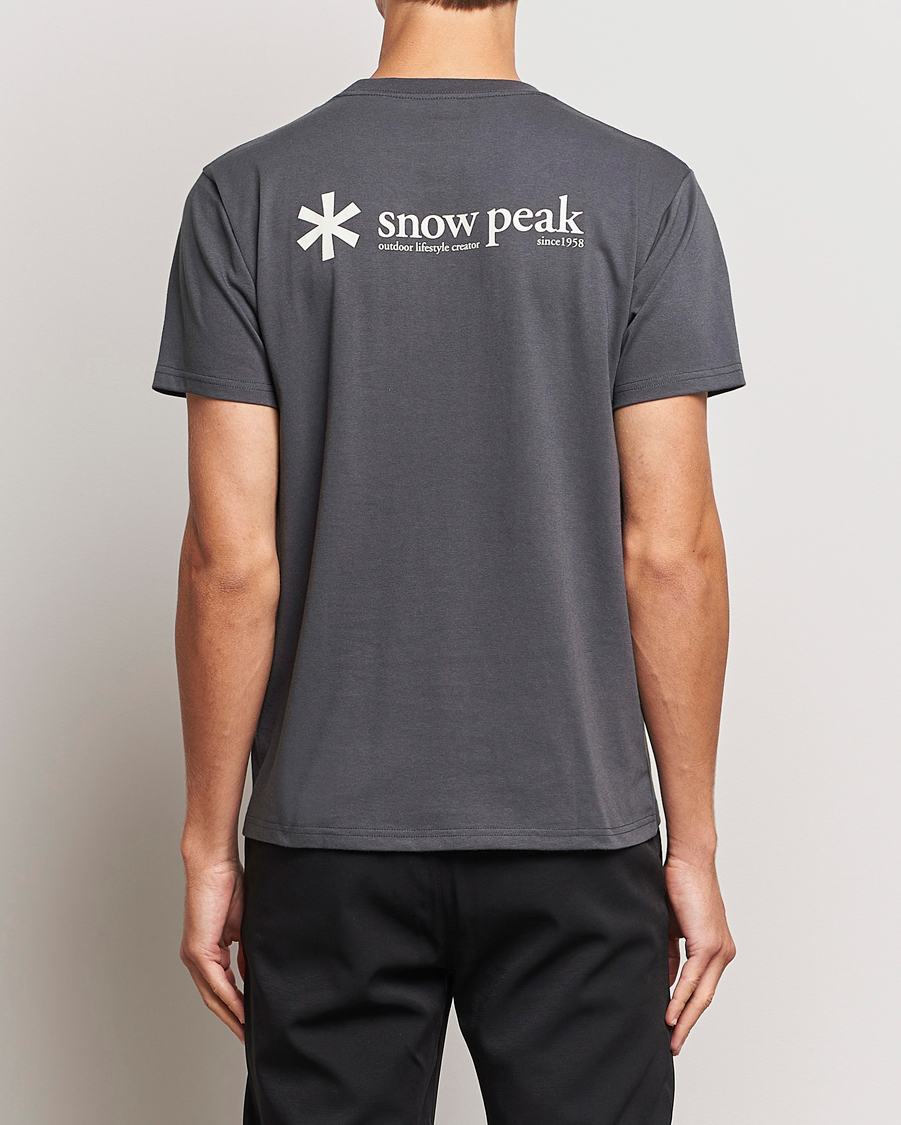 Mies | T-paidat | Snow Peak | Logo T-Shirt Charcoal