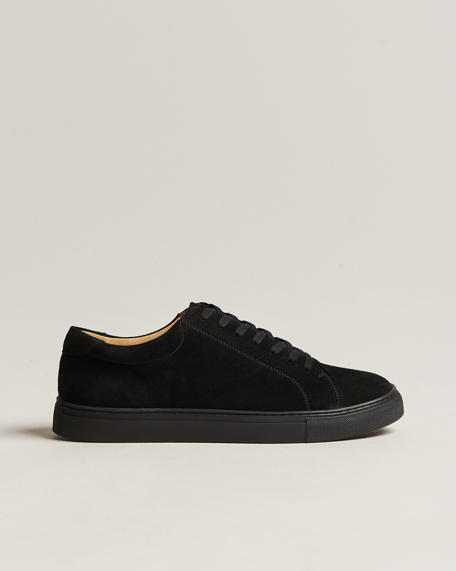 Mies |  | Myrqvist | Oaxen Monochrome Sneaker Black Suede