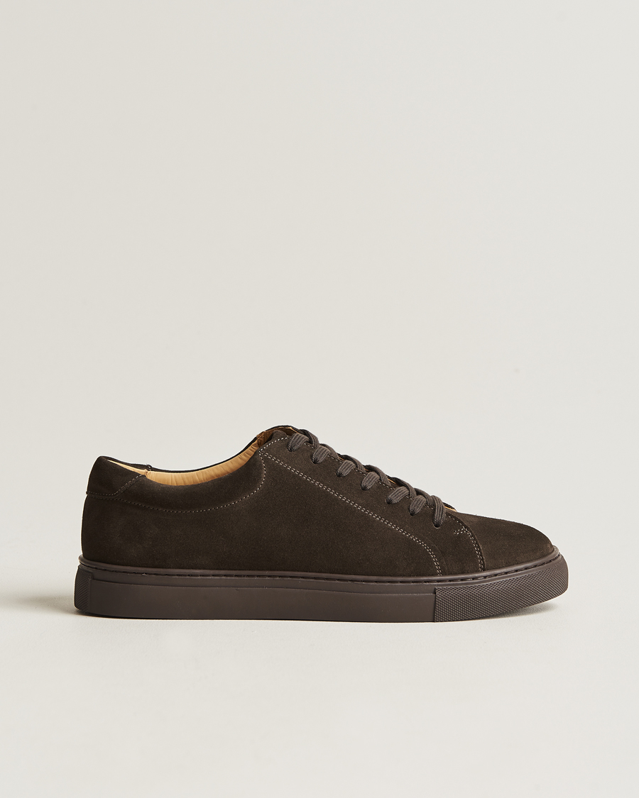 Mies | Myrqvist Oaxen Monochrome Sneaker Dark Brown Suede | Myrqvist | Oaxen Monochrome Sneaker Dark Brown Suede