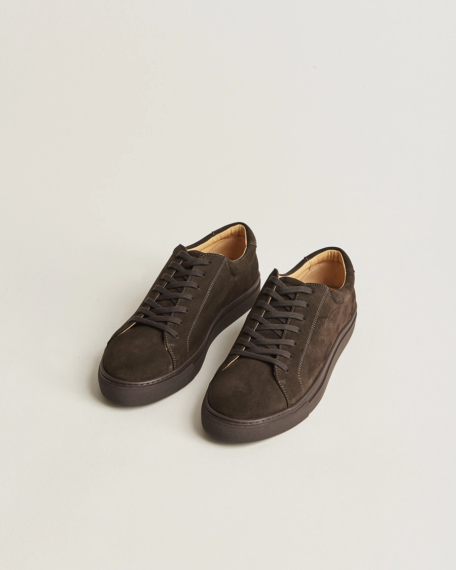 Mies |  | Myrqvist | Oaxen Monochrome Sneaker Dark Brown Suede