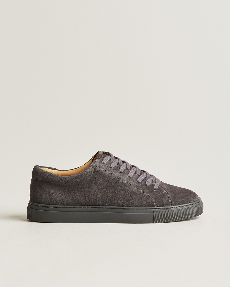 Mies | Myrqvist Oaxen Monochrome Sneaker Dark Grey Suede | Myrqvist | Oaxen Monochrome Sneaker Dark Grey Suede