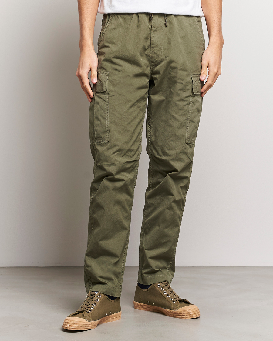 Mies | Cargo-housut | orSlow | Easy Cargo Pants Army Green