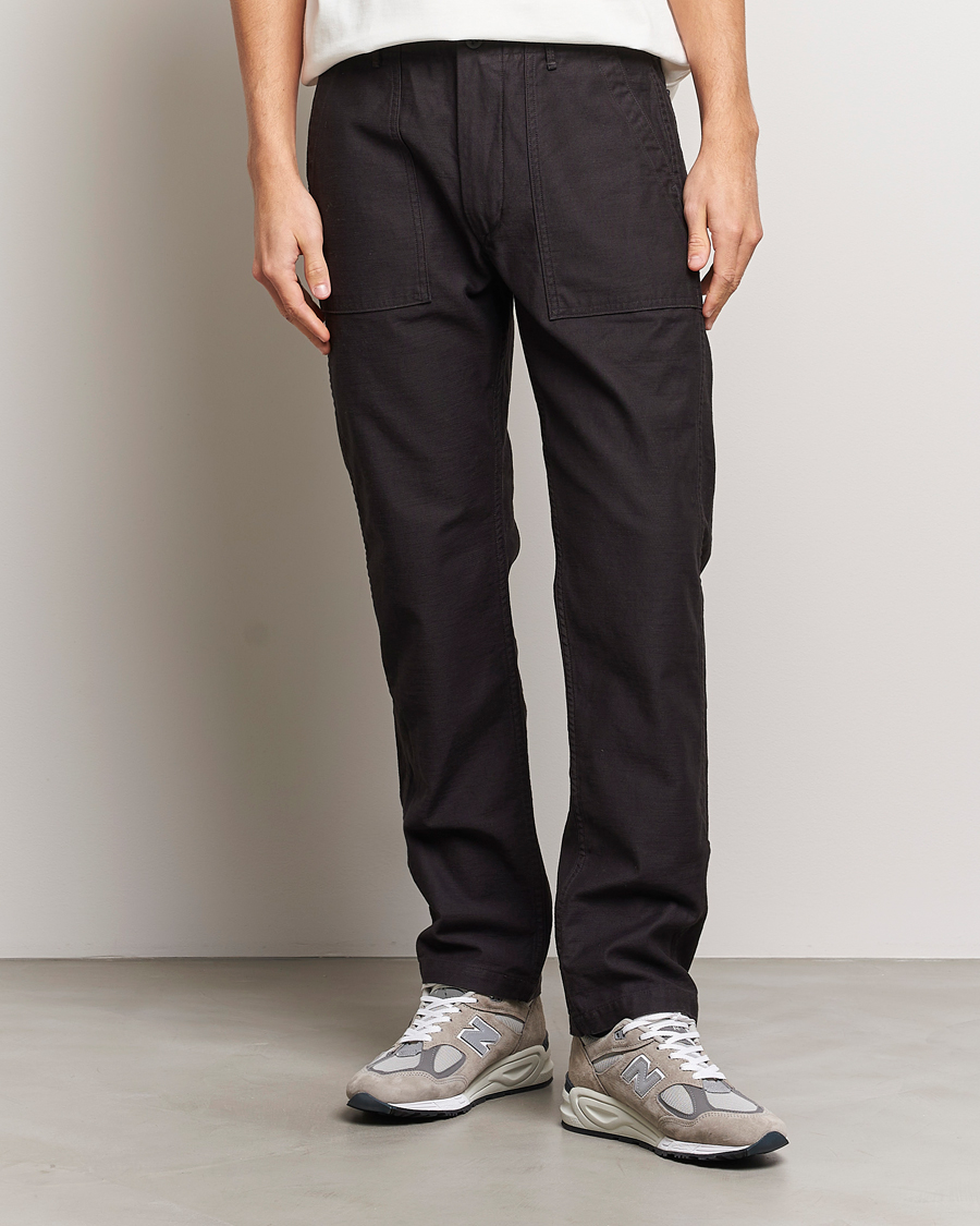 Mies |  | orSlow | Slim Fit Original Sateen Fatigue Pants Black